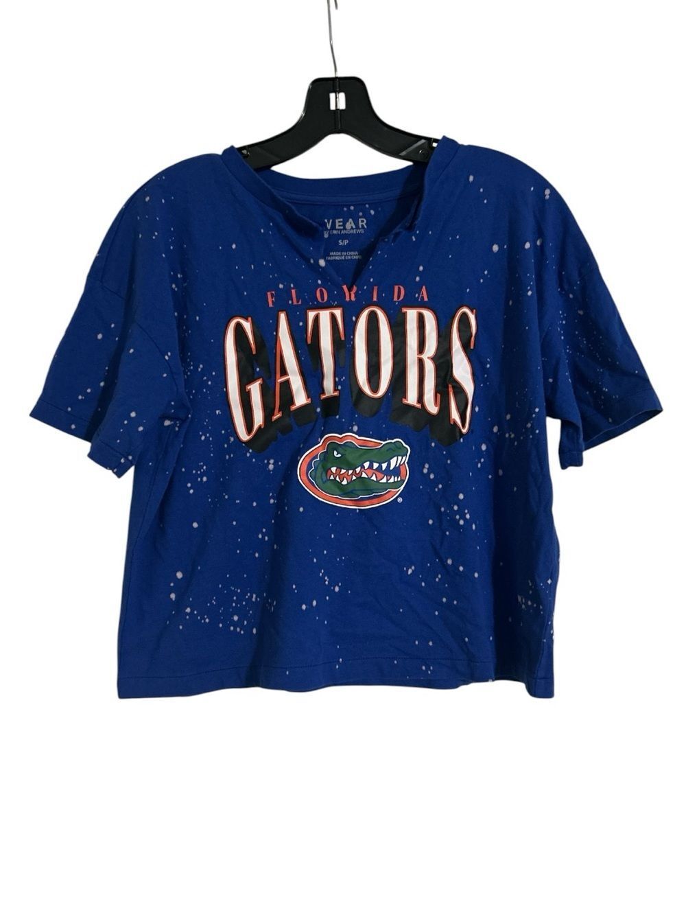 Women's WEAR by Erin Andrews Royal Florida Gators Cropped Top Sz-Small